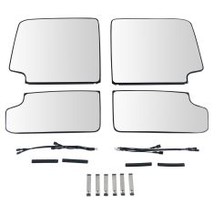 02-18 GM FS SUV, PU; 07-18 Tndra; 08-18 Squoia (w/AM 12 Clip Mount) UPGRADE Htd TOW Mir Glss (SET 4)
