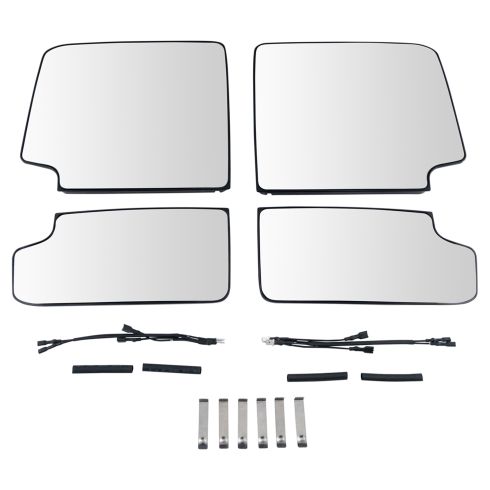02-18 GM FS SUV, PU; 07-18 Tndra; 08-18 Squoia (w/AM 12 Clip Mount) UPGRADE Htd TOW Mir Glss (SET 4)