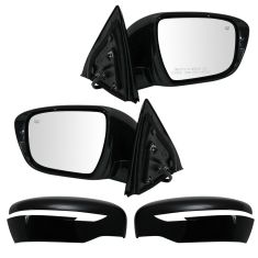 17-18 Nissan Pathfinder Power, Heated, Manual Folding w/Turn Signal & PTM Cover Mirror PAIR