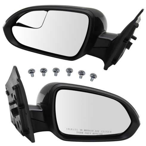 18-19 Hyundai Accent Sedan Pwr, Heated, Manual Fold w/Turn Signal & Spotter Glass PTM Cover Mir PAIR