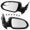 18-19 Hyundai Accent Sedan Pwr, Heated, Manual Fold w/Turn Signal & Spotter Glass PTM Cover Mir PAIR