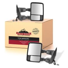11-12 Ford SD PU Power Heated Signal Clearance Textured Black (w/RH Temp) Mirror PAIR (Trail Ridge)