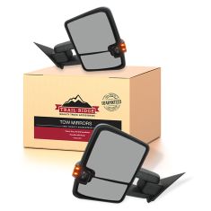 14-16 GM 1500;15-16 2500/3500 Pwr Smk TS/Mrk Spotlight w/o RH OAT Text Blk Mirror PAIR (Trail Ridge)