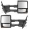 04-06 F150; 06 Mark LT Power Heated Signal Textured Black Tow Mirror PAIR (09 Style) (Trail Ridge)