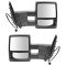 03-10 Ford Expedition Power Heated Puddle Textured Black Tow Mirror PAIR (Trail Ridge)