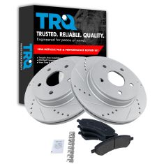 Front Performance Rotor & Posi Metallic Pad Kit 02-05 Ram 1500