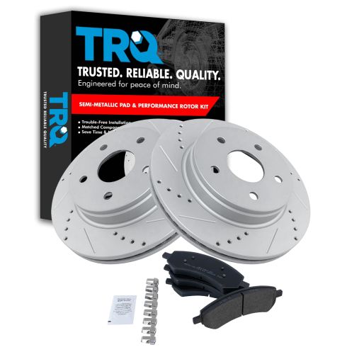 Front Performance Rotor & Posi Metallic Pad Kit 02-05 Ram 1500
