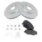 Front Performance Rotor & Posi Metallic Pad Kit 03-08 Pilot