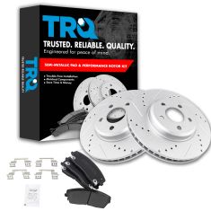 Front Performance Rotor & Posi Metallic Pad Kit 05-10 300; 09-13 Challenger