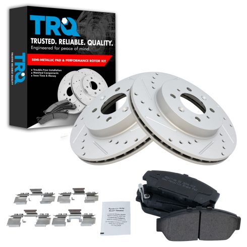 Front Performance Rotor & Posi Metallic Pad Kit 94-01 Intergra; 94-95 Civic