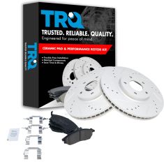 Front Performance Rotor & Posi Ceramic Pad Kit 06-12 Nissan 350Z, 370Z