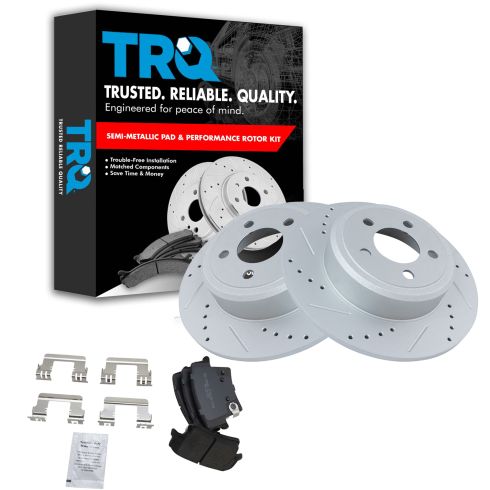 Rear Performance Rotor & Posi Metallic Pad Kit 05-12 300, Charger