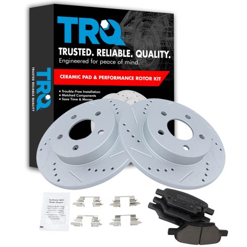 Rear Performance Rotor & Posi Ceramic Pad Kit 04-12 Gm FWD