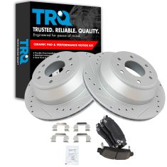 Rear Performance Rotor & Posi Ceramic Pad Kit 02-05 Trailblazer, Envoy, Rainier