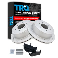 Rear Performance Rotor & Posi Ceramic Pad Kit 04-08 Ford F150