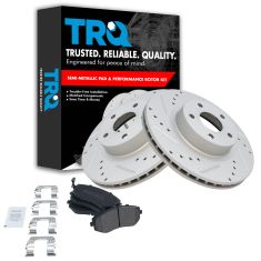 Front Performance Rotor & Posi Metallic Pad Kit 05-06 9-2X; 02-11 Impreza