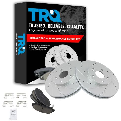 Hodna Acura Multifit Front Performance Rotor & Premium Posi Ceramic Pad Kit