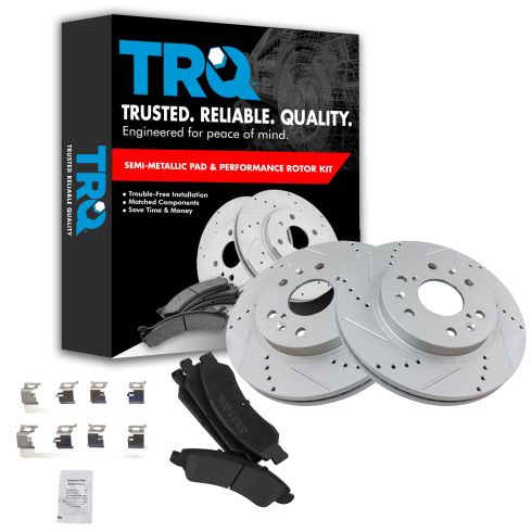 Front Performance Rotor & Premium Posi Metallic Pad Kit 05-09 Chevy Truck/SUV
