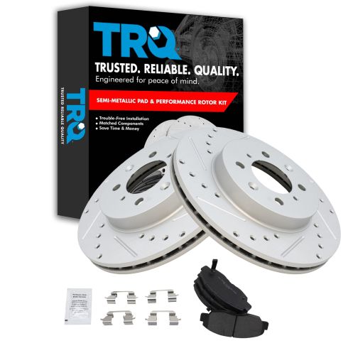 Front Performance Rotor & Metallic Pad Kit 96-05 Civic
