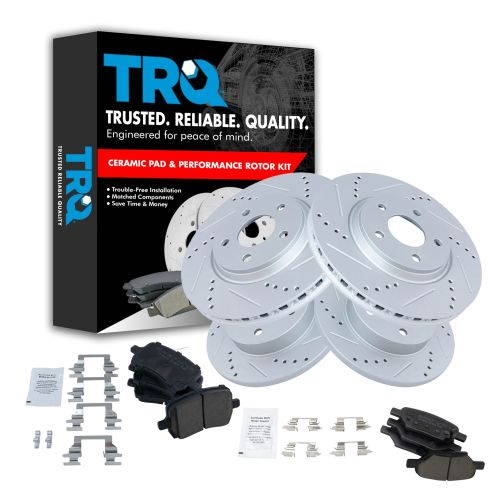 Front & Rear Performance Rotor & Premium Posi Ceramic Pad Kit 08-11 Malibu; 08-10 G5; 07-09 A