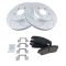 05-10 300; 09-13 Challenger; 06-13 Charger Front Premium Posi Ceramic Pad & Performance Rotor Kit