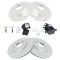 00-03 CLK320; 01-03 CLK430; 96-02 E320 Front & Rear Ceramic Brake Pad & Performance Rotor Kit