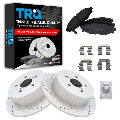 05-09 Legacy 2.5i, Outback Rear Performance Brake Rotor & Premium Posi Ceramic Pad Kit