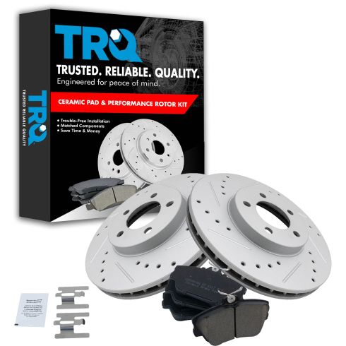 01-07 Taurus; 96-97 Thunderbird Front Performance Brake Rotor & Ceramic Pad Kit
