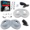 15-16 Escalade, 15-16 Escalade ESV, 14-16 Silverado 1500 Front & Rear Ceramic Pads & Perf Rotor Kit