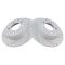for 2012-2014 Hyundai Azera Drilled Slotted Rear Rotors and Ceramic Brake Pads w/HW