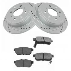 Brake Pad & Rotor Kit w/Brake Fluid & Cleaner