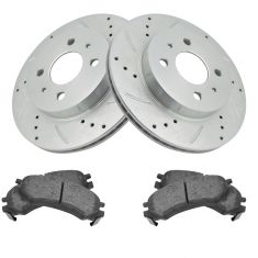 Brake Pad & Rotor Kit w/Brake Fluid & Cleaner