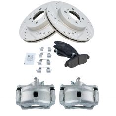 Brake Pad & Rotor Kit w/Brake Fluid & Cleaner