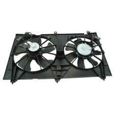 03-07 Honda Accord Radiator A/C Dual Cooling Fan for 4 Cyl Denso Brand