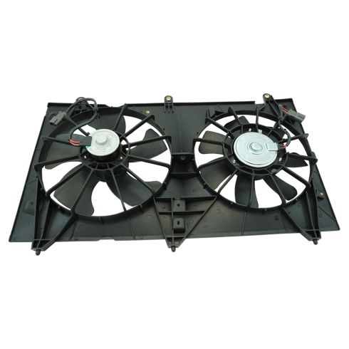 03-07 Honda Accord Radiator A/C Dual Cooling Fan for 4 Cyl Denso Brand