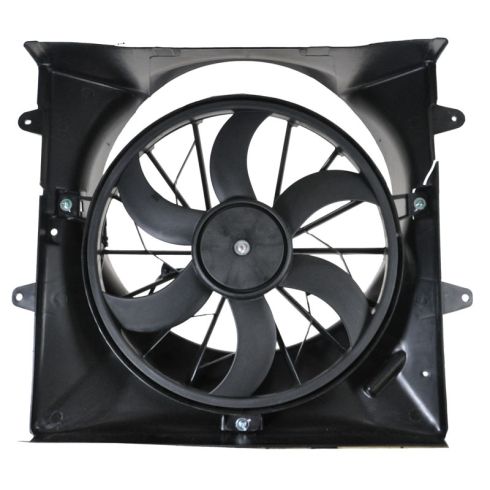 1999-03 Jeep Grand Cherokee 4.0L 4.7L Radiator Fan Shroud & 6 Blade Fan (w/o Tow Pkg)