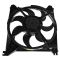 2001-02 Hyundai Santa Fe Radiator & AC Condenser Fan PAIR