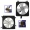 90-93 Honda Accord Radiator & AC Condenser Fan PAIR