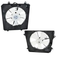 07-09 Honda CR-V Radiator & Condensor Fan Pair