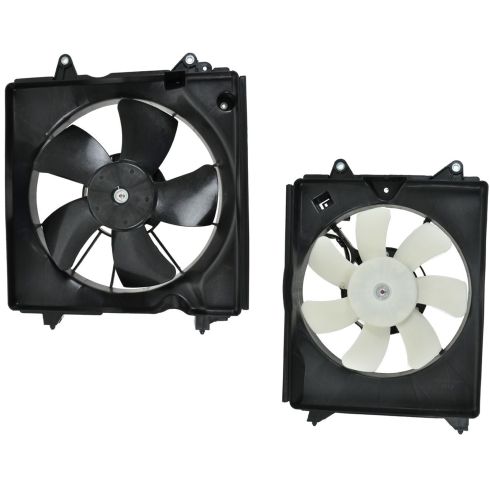 12-15 Honda Civic Radiator and Condenser Fan Pair