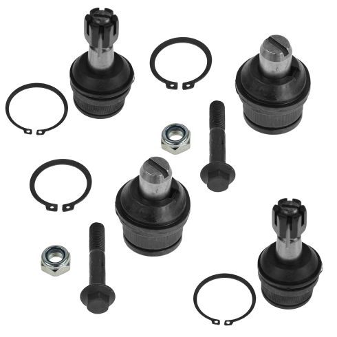 92-04 Ford E150 Econoline Van Front Upper & Lower Ball Joint Kit (Set of 4)