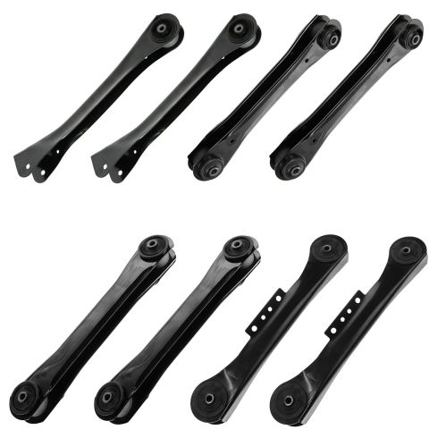 93-98 Jeep Grand Cherokee Front & Rear Upper & Lower Control Arm Set