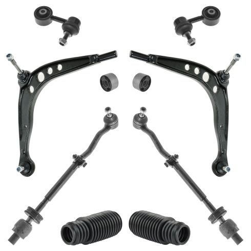 84-91 BMW 318, 325, Front Control Arm, Tie Rod, Sway Bar Link Kit