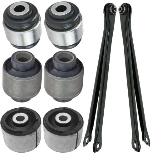 01-05 BMW 325CI, 325XI, 330CI, 330XI, 8 Piece Rear Lower Lateral Locating Arm & Bushing Kit