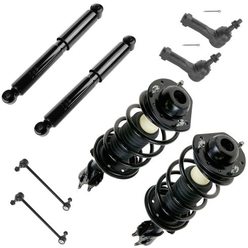 05-09 Cobalt; 06-10 HHR; 07-09 G5 8 Piece Strut/Spring, Shock Abs, Outer Tie Rod, Sway Bar Link Kit