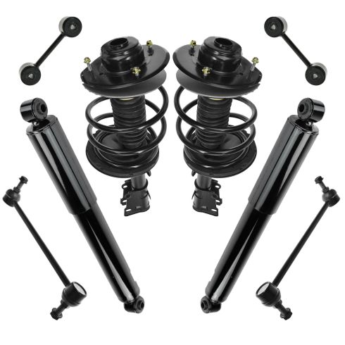 01-07 Town & Country, Caravan, Grd Caravan 8 Piece Strut/Spring, Shock, Frt & Rr Sway Bar End Kit