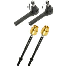 04-12 Malibu; 04-08 Malibu Maxx; 05-10 G6; 07-09 Aura Inner & Outer Tie Rod Kit (Set of 4)