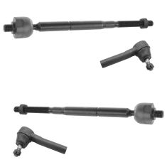 05-07 Town & Country, Caravan, Grand Caravan Front Inner & Outer Tie Rod End Kit (Set of 4)