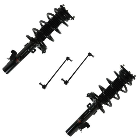 04-09 Mazda 3; 06-10 Mazda 5 Front Strut & Spring Assy & Sway Bar Link Kit (Set of 4)