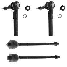 02-07 Rendezvous; 01-05 Aztek; 05-06 Montana Inner & Outer Tie Rod End SET of 4